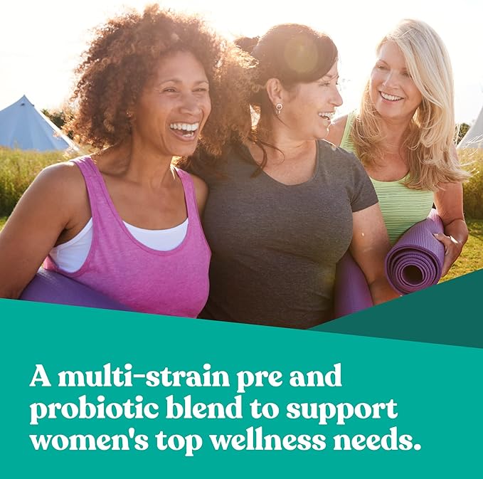 Flourish Probiotics + Prebiotics for Women – Gut and Digestion, Urinary Tract, Reduce Bloating, Vaginal Health – 18 Clinically Proven Strains, 14 Billion CFU – 30 Shelf-Stable Mini Vegan Capsules