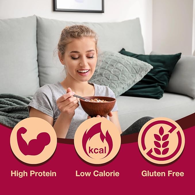 ProtiDIET High Protein Banana Nut Instant Oatmeal - Gluten Free, Rich in Fiber, Low Sugar - Easy to Digest, Healthy, and Nutritious Breakfast Protein - 7 Instant Oatmeal Packets