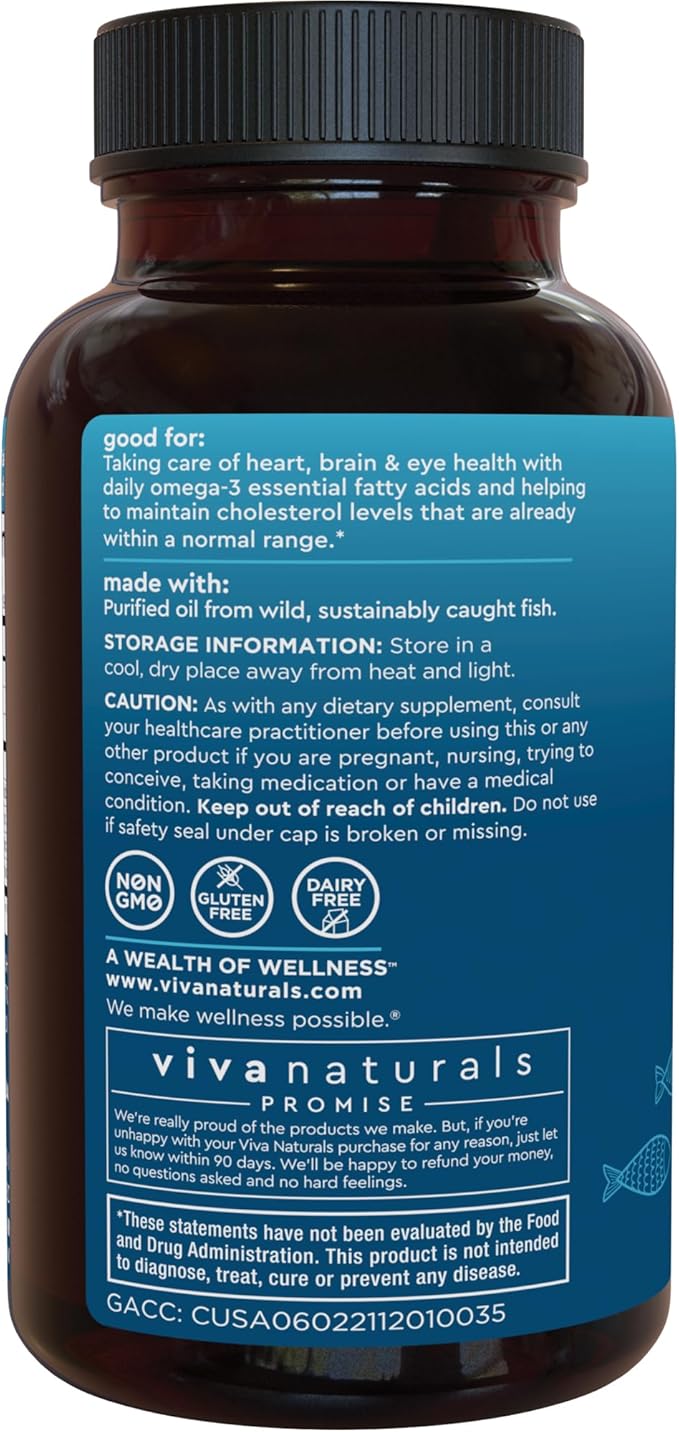 Triple Strength Omega 3 Fish Oil Supplement for Men and Women – 2500 mg High-Potency, Easy-to-Absorb Re-esterified Triglyceride Form, Pescatarian-Friendly DPA EPA DHA Omega 3 Supplement, 180 Softgels