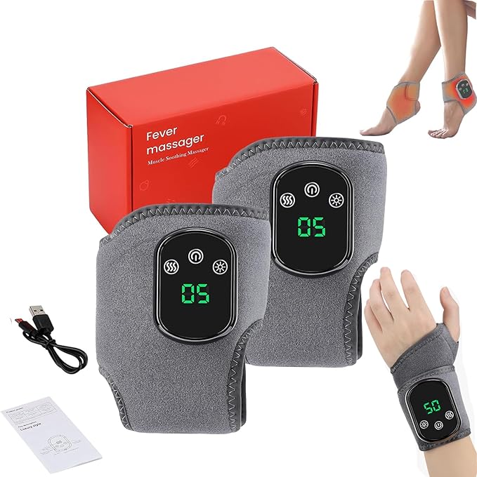 Soleva Foot Massager, Heated Foot Massager Relieves Pain and Promotes Blood Circulation, Graphene Therapy Hot Compress, Intelligent Temperature Control Ankle Protection