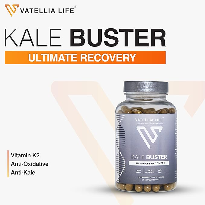 New from Kale Buster | Ultimate Joint Support | Increased Energy | Decreased Brain Fog | Loaded with Vitamin K2 | Better Than Kale | Dave Asprey’s Favorite |120 Capsules (60Day Supply)