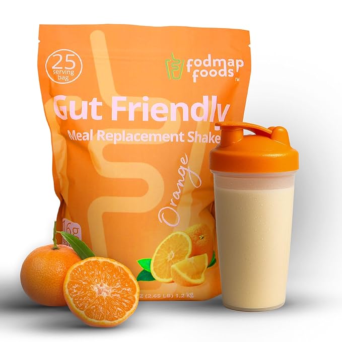 Certified Protein Shake Powder Meal Replacement – Gut Friendly 16g Plant Based Protein, Low Fermentation, Gluten-Free High Protein Meal Replacement Shake Powder | 25 Servings 44.1oz