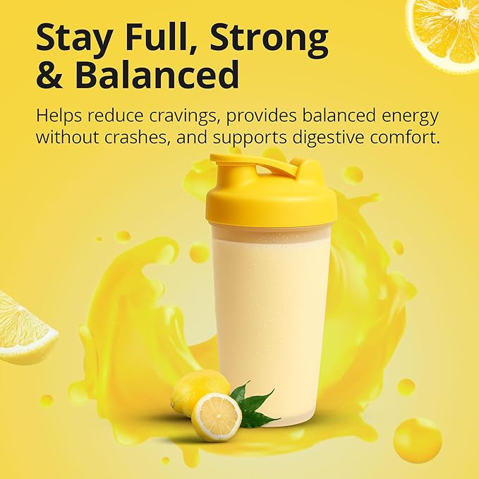 Certified Protein Shake Powder Meal Replacement – Gut Friendly 16g Plant Based Protein, Low Fermentation, Gluten-Free High Protein Meal Replacement Shake Powder | 25 Servings 44.1oz