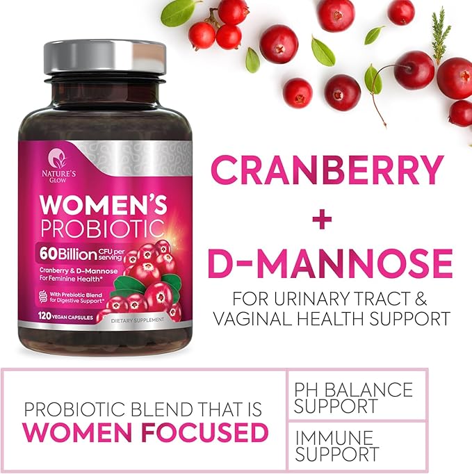 Probiotics For Women 50 Billion CFU - Women's Probiotic For Digestive Health 16 Unique Strains - Daily Vaginal PH Balance & Feminine Health Support, Womens Probiotic With Acidophilus - 120 Capsules