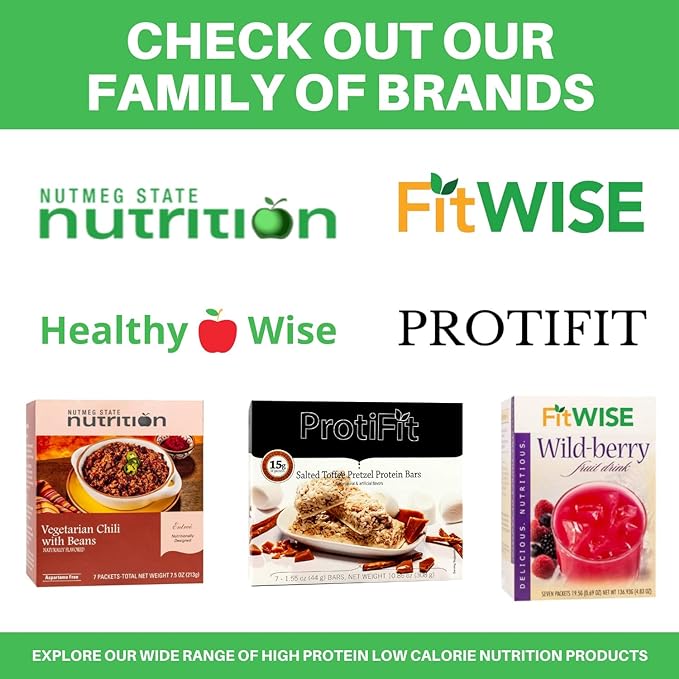 PROTIFIT - Very High Protein Meal Replacement Drink Mix, 35g Protein, Low Calorie, Low Fat, Essential Vitamins and Minerals, Ideal Protein Compatible, 7 Servings Per Box (Strawberry)