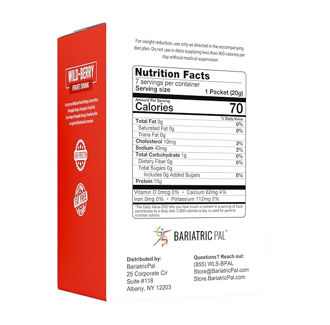 Bariatricpal Fruit 15g Protein Drinks - Wild Berry (1-Pack)