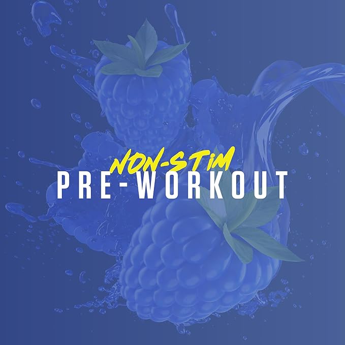 RYSE Pump Daddy V2 Pre Workout Powder - Noel Deyzel Signature - Blue Raspberry - Non-Stim Supplement with Citrulline, Creatine and Beta Alanine for Pumps, Endurance and Strength - 40 Servings