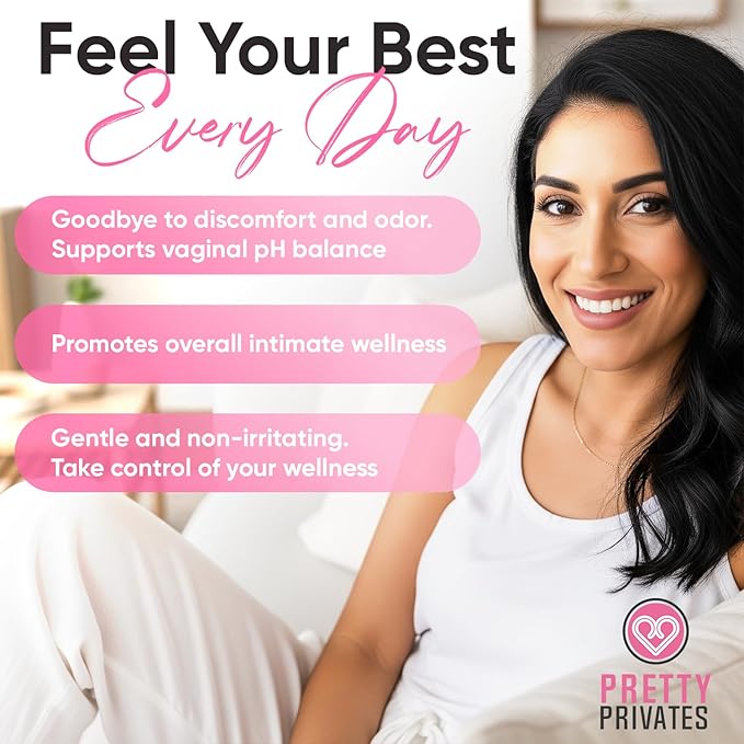 Female Vaginal Probiotics for Women pH Balance with Prebiotics & Lactobacillus Blend – Womens Probiotic for Vaginal Health & BV - pH Vitamins - Healthy Viginal Odor & Flora