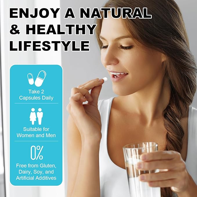4-in-1 Gut Health Supplement with Probiotics, Prebiotics, Postbiotics & Digestive Enzymes for Women & Men, 60 Billion CFU Probiotics for Gut and Digestion, Strong Immunity, Skin (2 Pack)