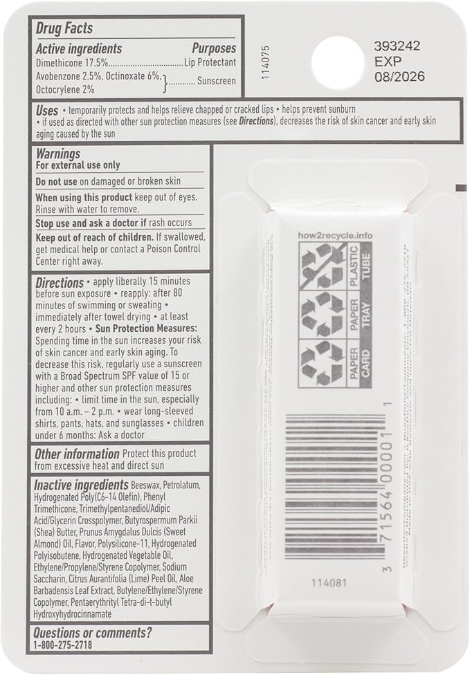 O'Keeffe's Lip Repair SPF 35 Lip Balm - Stick (3 Pack) - Sun-Safe Moisturizer for Extremely Cracked, Dry Lips