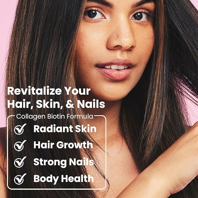 Sanar Naturals Collagen Pills with Biotin, Vitamin C - Supports Healthy Hair, Skin and Nails - Boost Hair Growth & Strong Nails - Collagen Biotin Supplement, 150 Capsules