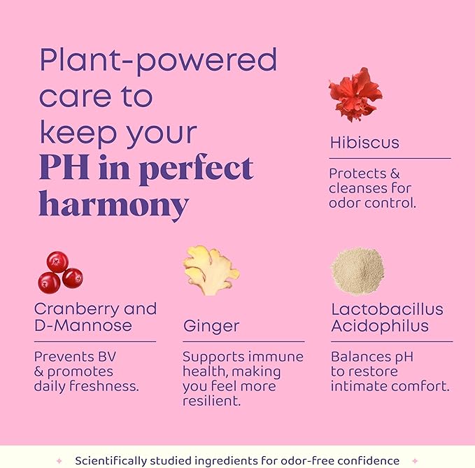 JoySpring Vaginal Probiotic Powder Supplement | Lactobacillus Acidophilus | D Mannose with Cranberry for Women | D-Mannose Powder Supports Feminine pH Balance & Vaginal Health | Sugar-Free,30 Servings