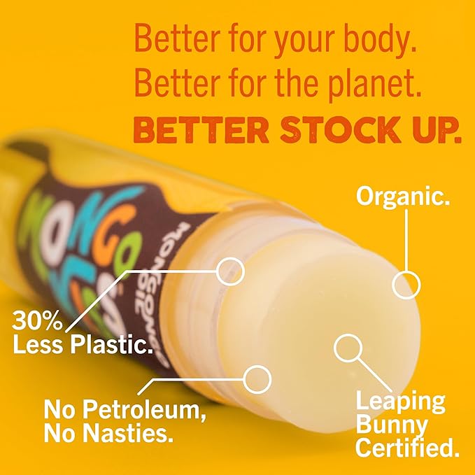 Mongo Kiss USDA Organic Lip Balm Set 8-pack (0.15 oz. each) with Mongongo Oil & Cocoa Butter to Moisturize Chapped Lips | Made in USA by Eco Lips - Peppermint