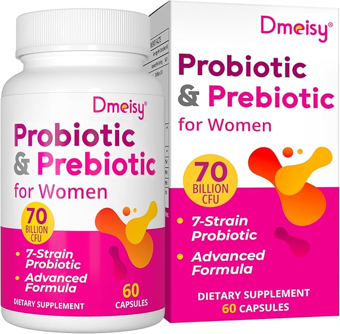 Vaginal Probiotics, 70 Billion CFU Probiotics for Women, 13-in-1 Womens Probiotic & Organic Prebiotics for Vaginal, Urinary, pH Balance, Immune, Gut & Digestive, Bloating Health - 2 Months Supply