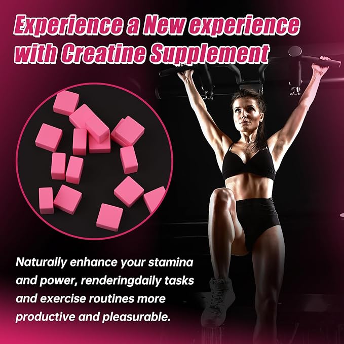 Creatine Monohydrate Gummies 6g for Men Women,Complex Creatine Monohydrate Chewable for Muscle Strength,Muscle Building,Energy Boost,Pre-Workout Energy Supplement,Vegan Raspberry - 120 Count