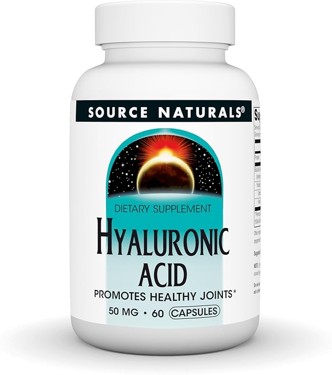 Source Naturals Hyaluronic Acid, Promotes Healthy Joints*, 50mg - 30 Capsules