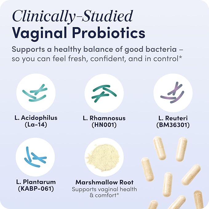 UT-Fem Balance Vaginal Probiotic | Womens Probiotic for pH Balance, Vaginal Health & Odor Support | 30 Capsules