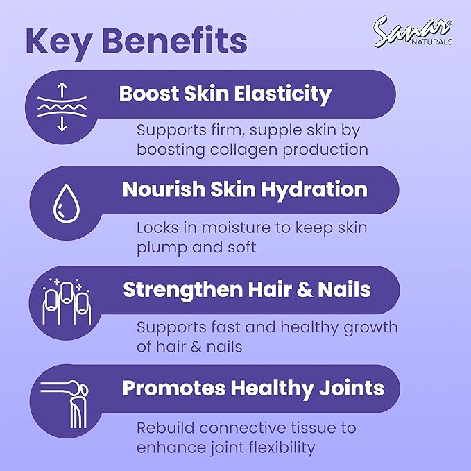 Sanar Naturals Collagen Pills with Vitamin C, E - Supports Hair, Nail, Skin, Joint & Bone Health - Hydrolyzed Collagen for Women & Men Supplement - Grass Fed, Non-GMO, 150 Capsules