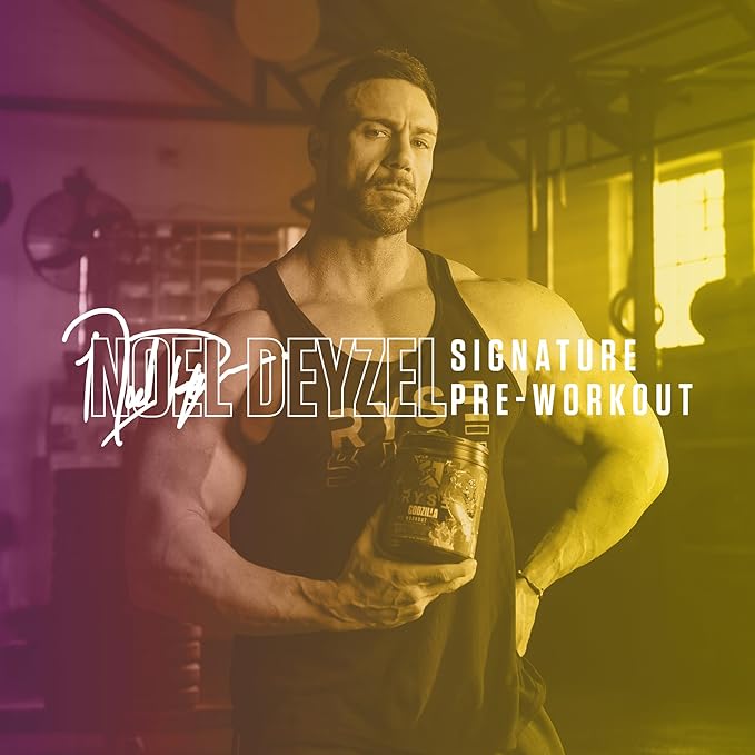 RYSE Godzilla X Noel Deyzel Pre Workout Powder - Cherry Limeade - 400mg Caffeine, High Stim Pre-Workout for Men & Women with Citrulline & Beta Alanine - Energy, Pump & Focus - 20/40 Servings