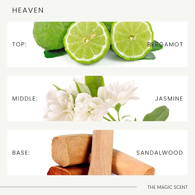 Heaven Diffuser Oil Scent - Cold-Air & Ultrasonic Fragrance Oil for Diffuser Inspired by The Aria Hotel, Las Vegas - Essential Oils for Diffusers Aromatherapy - 8.5 fl oz, 250 mL