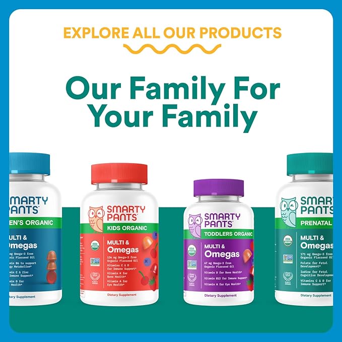 SmartyPants Zero Sugar Prenatal Multivitamin Gummies: Choline, Methylfolate, Omega 3 (ALA), Vitamin D3, C, Vitamin B12, B6, A, K, Zinc, Biotin, Gluten Free, No Sugar Alcohols, 90 Count (30 Day Supply)