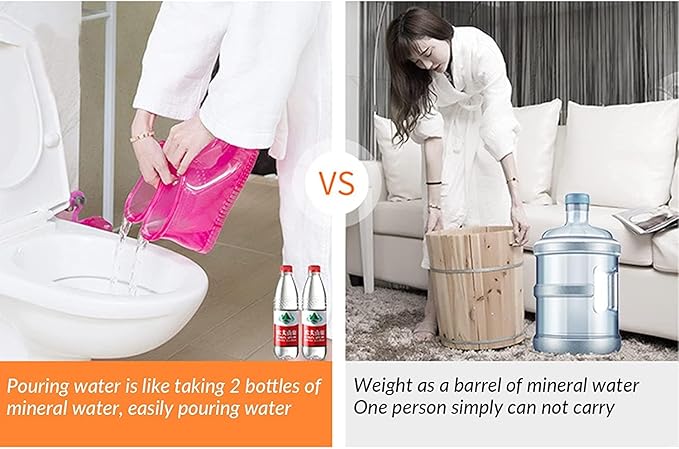 Movable Foot Soaker, Portable Feet Soaking Tub Massage Foot Bath Shoes, Bath Massager Basin Pedicure Feet Spa Shoes for Thermal Massage to Promote Blood Circulation (Medium, Blue)