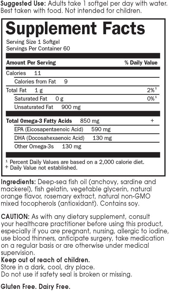 Garden Of Life, Minami Omega-3 Orange, 120 Count