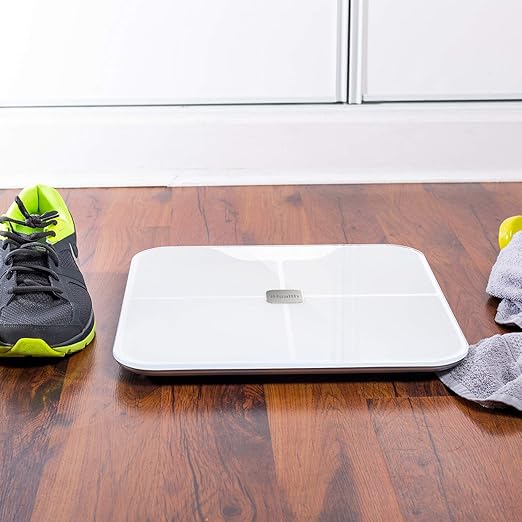 iHealth Nexus Smart Scale for Body Weight Bluetooth, Digital Bathroom Scale Body Fat and Muscle, Body Composition Monitor Health Analyzer for BMI Compatible for iOS & Android Accurate to 0.1lb-White