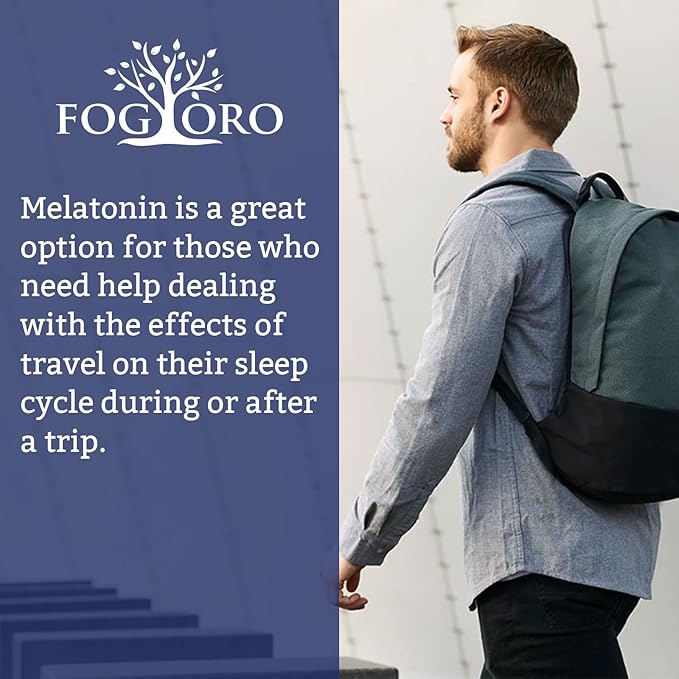 Fogoro Powerful Melatonin -Fall Asleep Faster, Stay Asleep Longer,Easy to Take