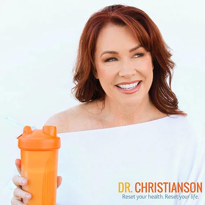 DR.CHRISTIANSON Daily Reset Shake (Chocolate), Plant-Based Protein with Resistant Starch, Protein Meal Replacement Shake, Metabolism Reset Program Approved, Just Add Water (28 Servings, 4.14 Pounds)