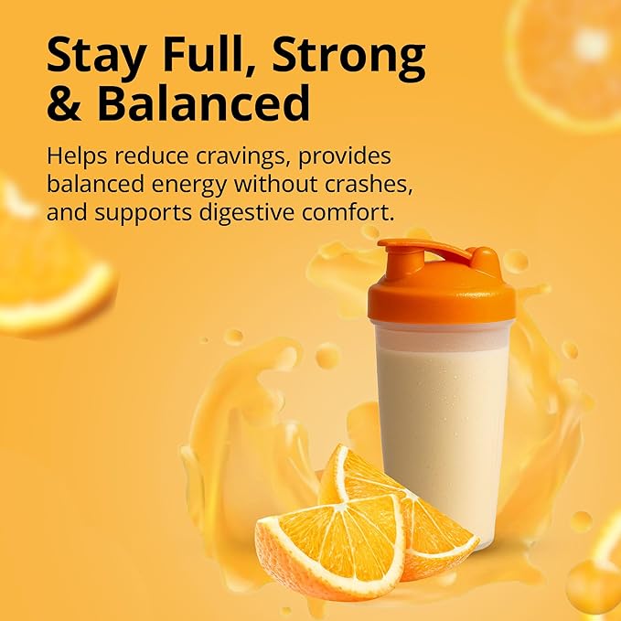 Certified Protein Shake Powder Meal Replacement – Gut Friendly 16g Plant Based Protein, Low Fermentation, Gluten-Free High Protein Meal Replacement Shake Powder | 25 Servings 44.1oz