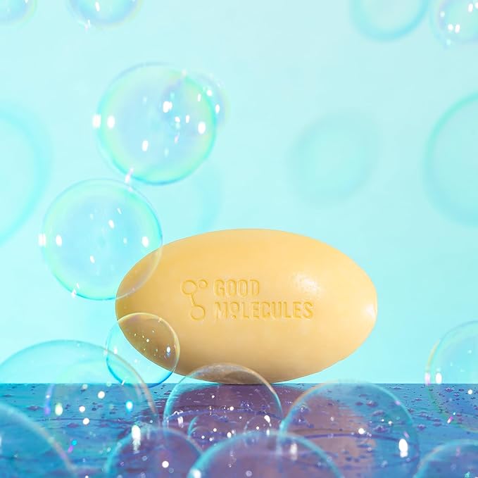 Good Molecules Hydrate and Cleanse Bar - Soap Free Bar with Shea Butter and Macadamia Seed Oil for Ultra Hydrating Body and Face Moisturizer - Skin Care