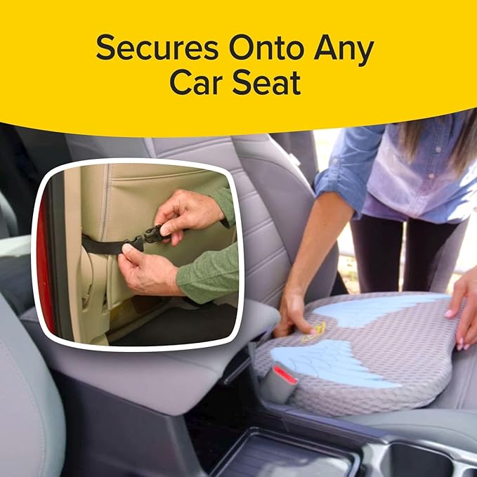 Extra Thick, Ultra-Comfy Edition Auto Cushion w/Memory Foam, AS-SEEN-ON-TV, Lumbar Support Helps Relieve Pressure, Molds to Anyone, Washable Cover, Drive in Heavenly Comfort, Any Vehicle