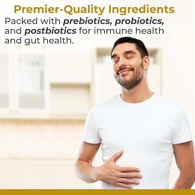 Premier Research Labs Premier Probiotic - Pre Pro Post Biotics for Women & Men, Quad Biotic, Quadbiotic, Prebiotics, Probiotics, Postbiotics & Phytobiotics - 60 Vegetarian Softgel Capsules