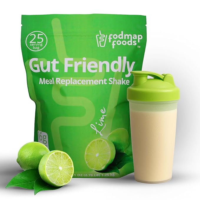 Certified Protein Shake Powder Meal Replacement – Gut Friendly 16g Plant Based Protein, Low Fermentation, Gluten-Free High Protein Meal Replacement Shake Powder | 25 Servings 44.1oz