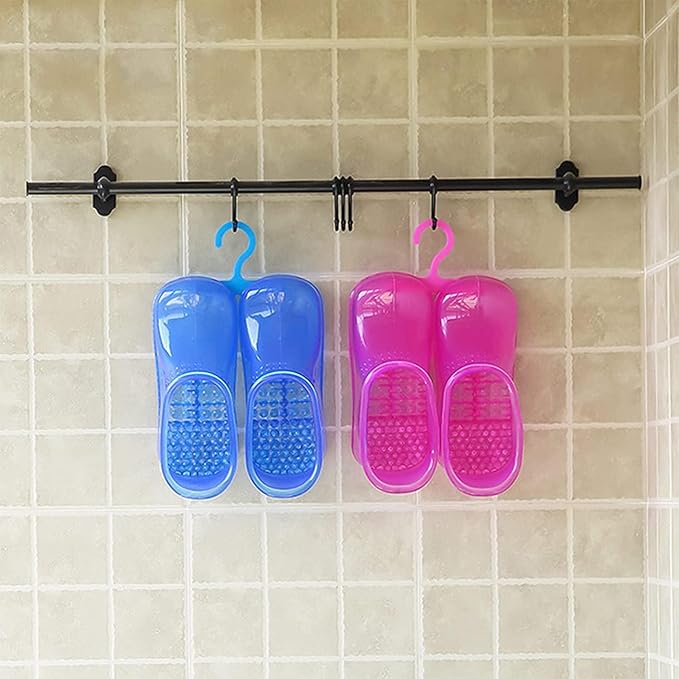 Movable Foot Soaker, Portable Feet Soaking Tub Massage Foot Bath Shoes, Bath Massager Basin Pedicure Feet Spa Shoes for Thermal Massage to Promote Blood Circulation (Medium, Blue)