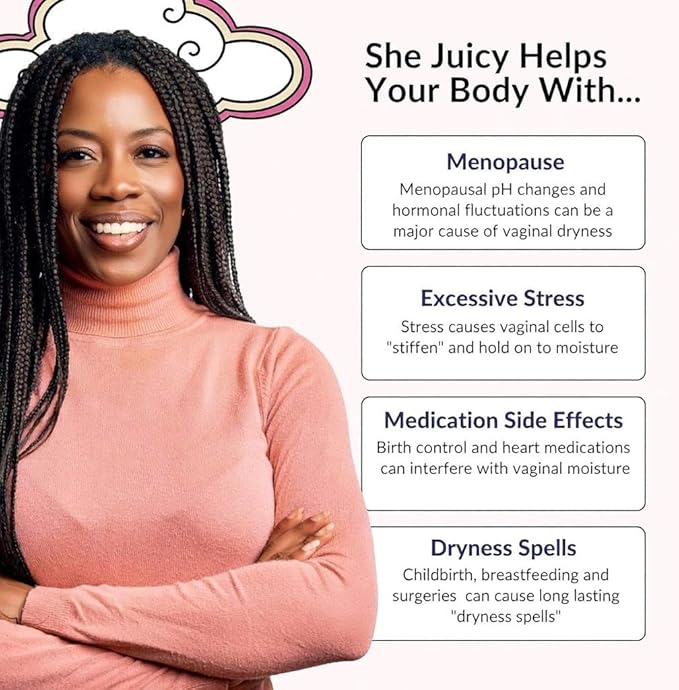 Flower Power She Juicy Feminine Support Capsules – 60 ct | Slippery Elm Bark Supplement for Women | Natural Hydration & Wellness | pH Balance Support | Made in USA | Vegan & Non-GMO