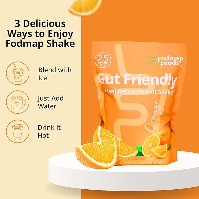 Certified Protein Shake Powder Meal Replacement – Gut Friendly 16g Plant Based Protein, Low Fermentation, Gluten-Free High Protein Meal Replacement Shake Powder | 25 Servings 44.1oz