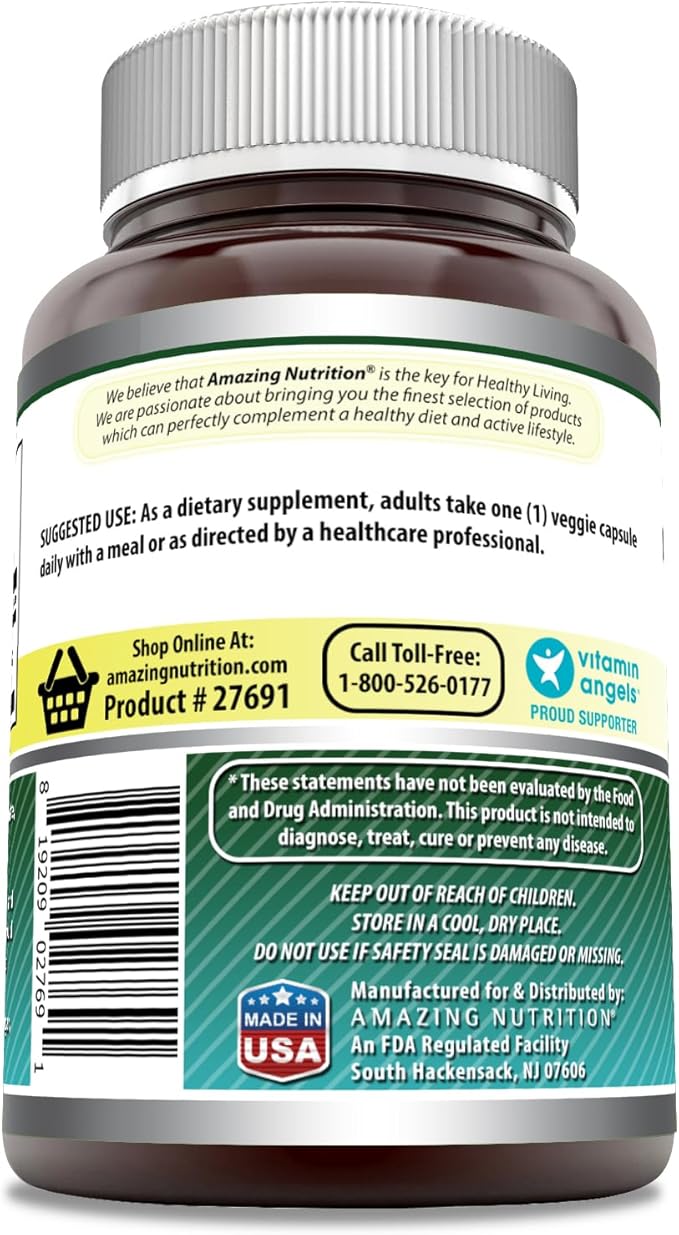 Amazing Formulas Biotin 10000 mcg Veggie Capsules | Vitamin B7 Supplement | Non-GMO | Gluten Free | Made in USA (240 Count)