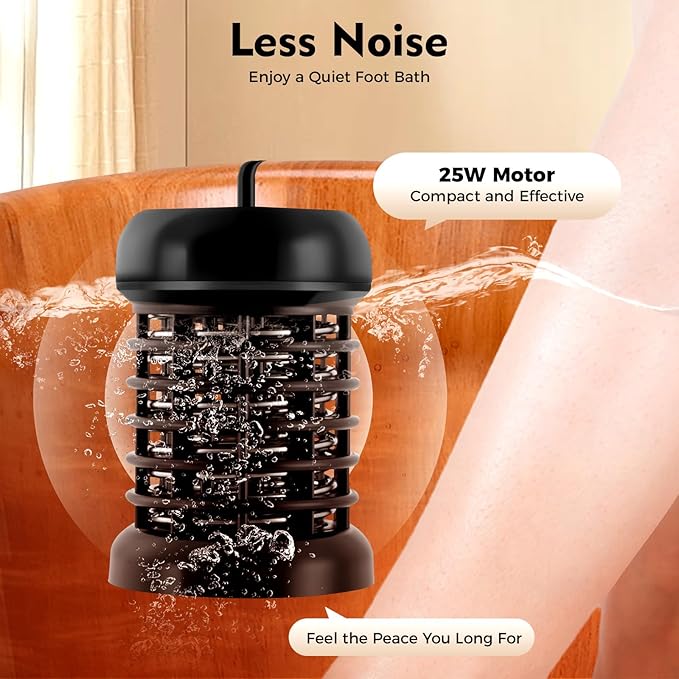 TTOUOI Portable Ionic Detox Foot Bath Machine, 25WFoot Detox Spa Ion Cleanse Chi Machine with 30min Timing for Home Club Salon Use（Tub Not Include）