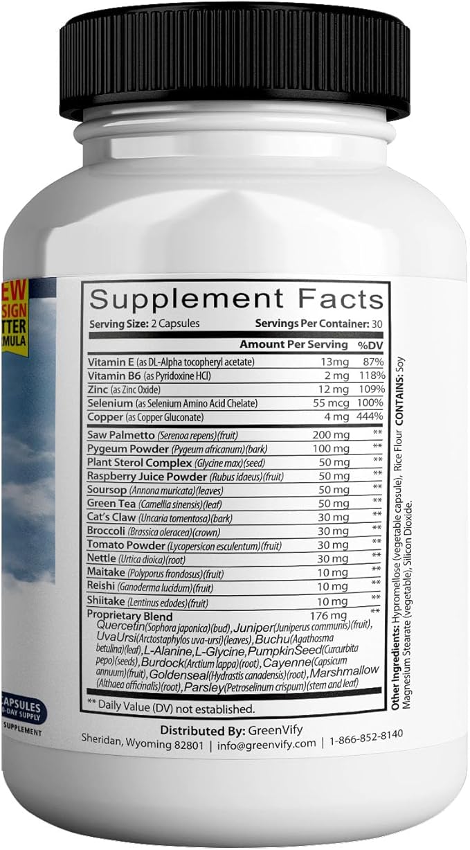 Prostate Response 180 Max Prostate Formula Supplements for Men Capsules, Health Supplements - Maximum Strength, All Natural to Support Normal & Healthy Function (1)