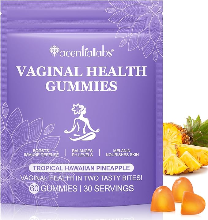 Vaginal Probiotic Gummies for Women - 1B CFU Bacillus Coagulans 1969, pH & Flora Support, Vag Comfort, NSF Certified, Gluten/Sugar Free, 60 Count (1-Month Supply)