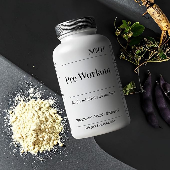 Natural Pre Workout Pills for Men and Women - Energy Pills, Pre Work Out, Clean Gym Supplements, Fitness Supplements, Stimulant, Metabolism & Energy Booster Pump 60 Capsules, 1 Month Supply