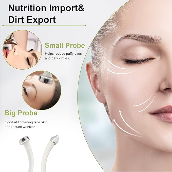 Elitzia 3 In 1 Dermabrasion Microdermabrasion Scrubber Facial Skin Rejuvenation Device ETSRNF903