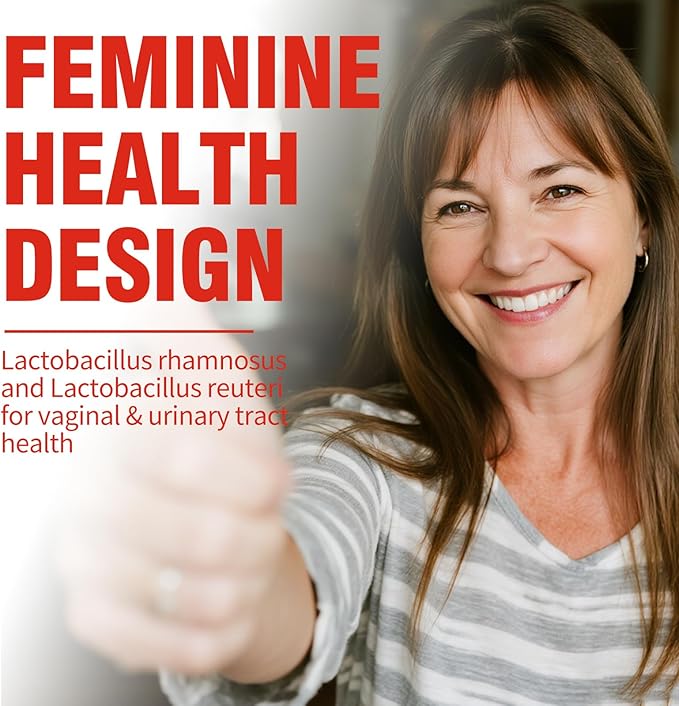 Vaginal Probiotics for pH Balance & Women's Intimate Health - with Prebiotics & Lactobacillus Probiotic Blend to Support Healthy Flora and Odor, 80 Count