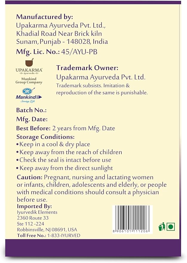 UPAKARMA Ashwagandha | 60 Day Supply | Pure Extract Based 1000 mg per Serving | Lab Tested, R&D Backed, 120 Vegan Capsules, Supplements for Stress Relief and Energy Support
