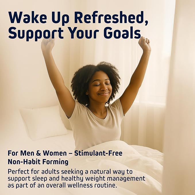 Herbtonics Night Time Burn & Sleep Complex Supports Overnight Metabolism, Stress Relief & Deep Sleep. Includes Melatonin, Valerian and Green Tea – Vegan Bedtime Weight Management (60 Capsules)