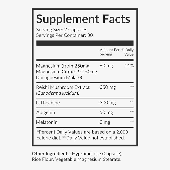 Beam Dream Sleep Capsules, Sleep Supplement, Sleep Aids for Adults, Contains Magnesium, Melatonin, L Theanine, Apigenin, Natural Sleep Aid, Vegan, Non GMO, Dairy Free, 3rd Party Tested, 30 Servings