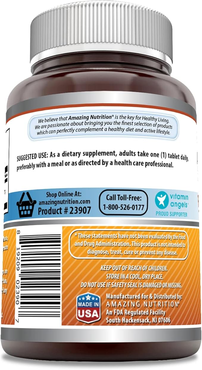 Amazing Formulas Vitamin B6 Pyridoxine Supplement | 25 Mg per Serving | 500 Tablets | Non-GMO | Gluten-Free | Made in USA