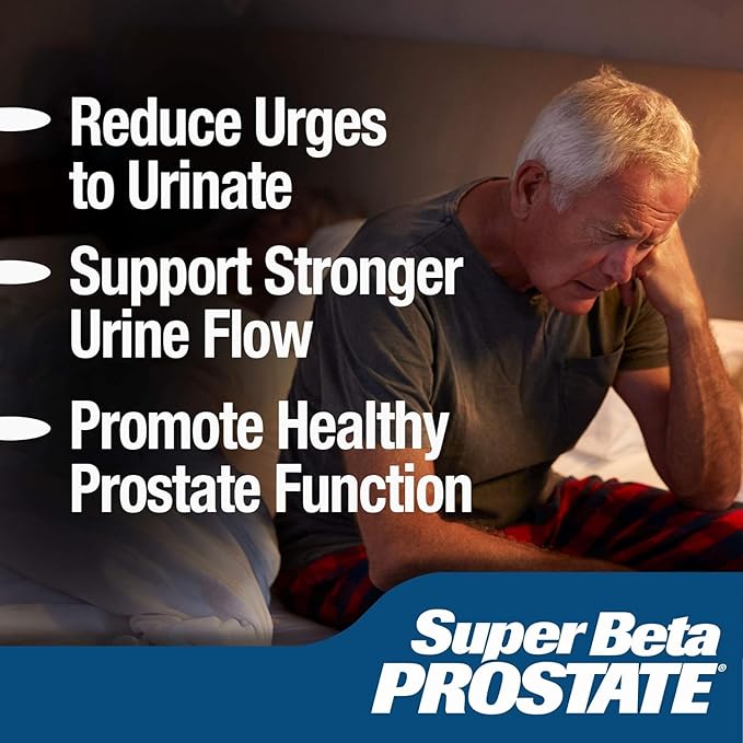 Support Supplement for Men's Health - Reduce Bathroom Trips, Promote Sleep, Better Bladder Emptying & Healthy Prostate, Beta Sitosterol - 60 Count (Pack of 2)